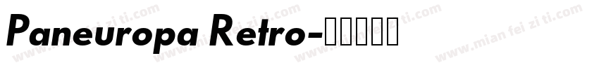 Paneuropa Retro字体转换